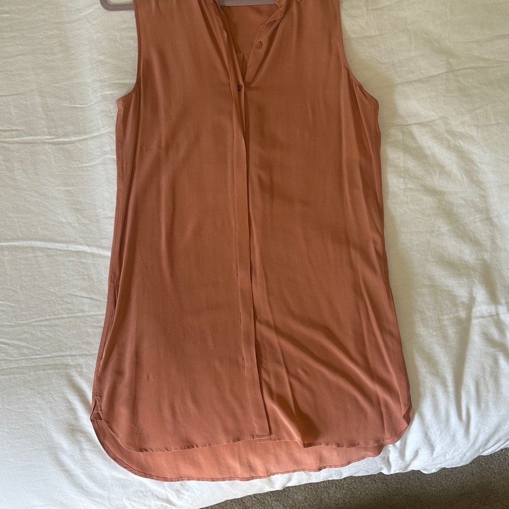 Equipment Sleeveless  Lanie Dress in Desert Sand L